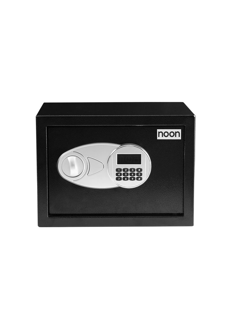ايست من نون Small Safe Box with Digital Lock Key, Suitable for Home Office & Valuable Item Storage (Money. Documents, Passports) - 35x25x25 cm Size in Black - Image 1